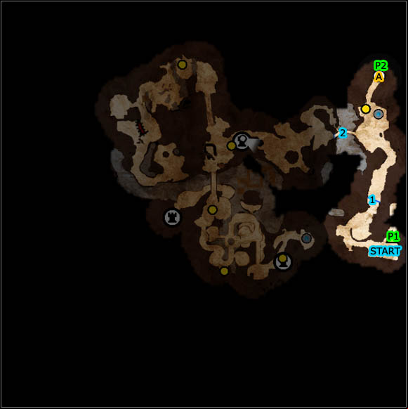 Map key - Main quests - Nordberg Sanctuary - Main quests - Overlord II - Game Guide and Walkthrough