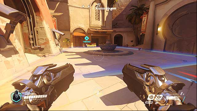 The point marked as seen above has to be defended for a certain amount of time. - Game modes and maps - Most important information - Overwatch Game Guide