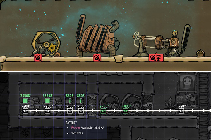 Electricity will quickly become an extremely important resource in the game, almost equal in rank to oxygen and food - Power in Oxygen Not Included - Description of objects and structures - Oxygen Not Included Game Guide