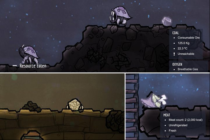 Hatch is a nocturnal animal, which looks like a predator, but is not aggressive - Creatures in Oxygen Not Included - Plants - Oxygen Not Included Game Guide