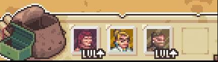 Once a character advances to a higher level, you will be prompted with information located right next to heros portraits - Experience points and development in Pathway - Basics - Pathway Guide and Tips