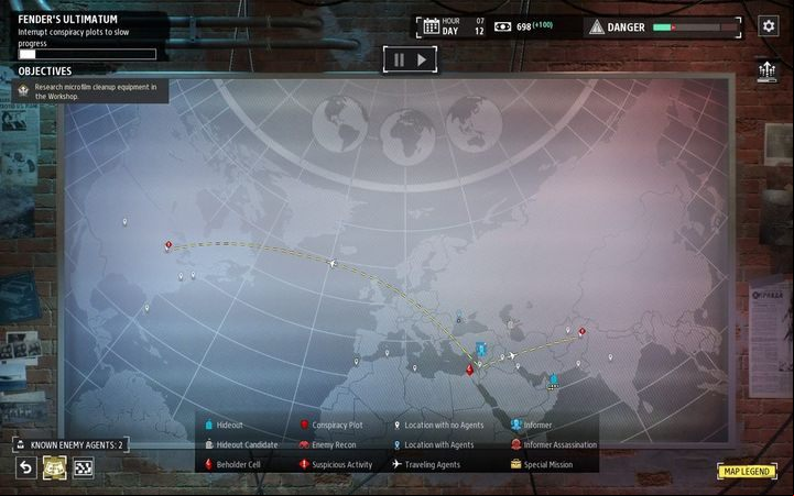 This map allows you to assign agents to missions, story quests or s with your informers - Gameplay mechanics in Phantom Doctrine - Gameplay - Phantom Doctrine Game Guide