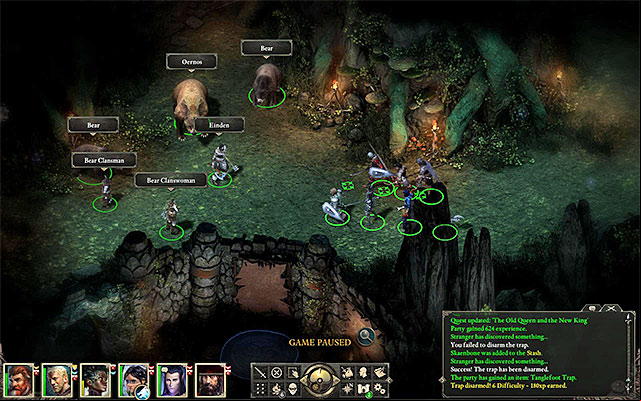 The area where Oernos the Bear appears - he appears at the Maw later on - Gods quests in Elms Reach | Pillars of Eternity - Twin Elms - Pillars of Eternity Game Guide & Walkthrough