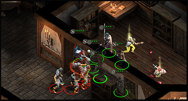 Use the surrounding to block enemies. - Combat mechanics | Pillars of Eternity - Combat - Pillars of Eternity Game Guide & Walkthrough