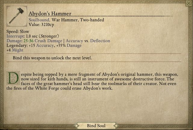 Abydons Hammer is one of the best weapons available in the game. - Lair of the Eyeless - main quest | Pillars of Eternity The White March - The Abbey of the Fallen Moon - Pillars of Eternity Game Guide & Walkthrough