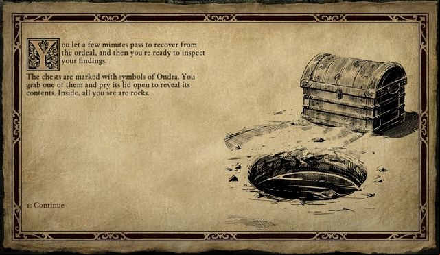 You will be surprised with the contents of the chest dragged from water. - Regrets Worth Trading - side quest | Pillars of Eternity The White March - Stalwart Village - Pillars of Eternity Game Guide & Walkthrough