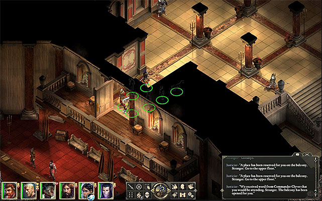 The access to the side balcony - The Hermit of Hadret House | Pillars of Eternity - Defiance Bay - Pillars of Eternity Game Guide & Walkthrough