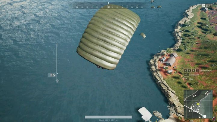 Look around if there are any players nearby. - The landing in PUBG - The Course of The Game - PUBG Guide