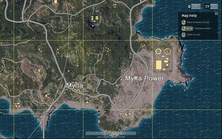 Mylta does not have much to offer - Maps in PUBG - The Course of The Game - PUBG Guide
