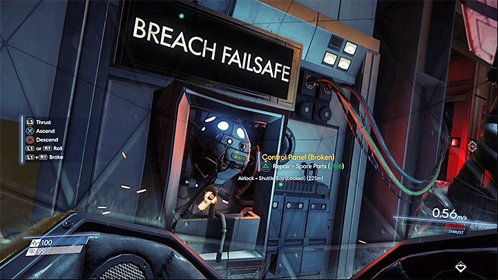 Fly to the damaged part of the station where you find Dr - Q-Beam - Weapons - Prey Game Guide