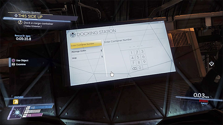 Enter the number 2312 - This Side Up | Main Story - Main Story - Walkthrough - Prey Game Guide