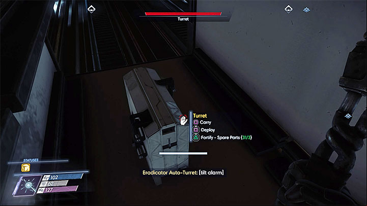 One of the turrets that you can find - Shipping and Receiving | Main Story - Main Story - Walkthrough - Prey Game Guide