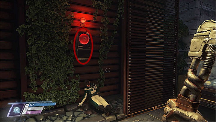 The first stash is found right next to the body where youve began the task, and is hidden beyond the alarm with a large red bell - Talos Smuggling Ring | Side Quests - Side Quests - Prey Game Guide