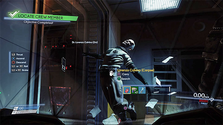When you unlock the propulsion system you should go back to the airlock, use the terminal and then move to Talos I Exterior - Through a Glass Darkly | Main Story - Main Story - Walkthrough - Prey Game Guide