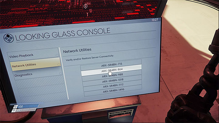 Check each of the servers from the list - Through a Glass Darkly | Main Story - Main Story - Walkthrough - Prey Game Guide