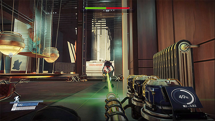 You can face, among others, the Etheric Phantom. Q-Beam is very useful here - Through a Glass Darkly | Main Story - Main Story - Walkthrough - Prey Game Guide