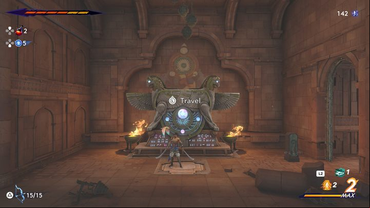 The first altar is located next to the Mage's camp - Prince of Persia The Lost Crown: All Fast travel points - Secrets and Collectibles - Prince of Persia The Lost Crown Guide