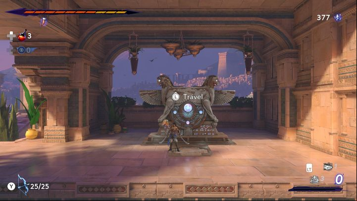 The point is located at the northern border of the map - Prince of Persia The Lost Crown: All Fast travel points - Secrets and Collectibles - Prince of Persia The Lost Crown Guide