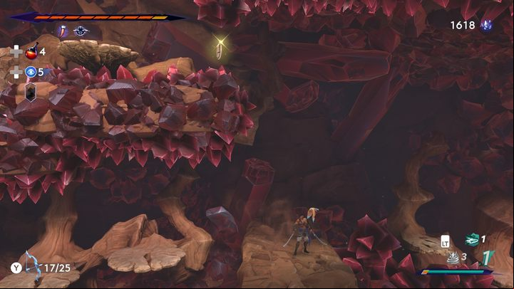In a room full of sharp crystals - Prince of Persia The Lost Crown: All Xerxes coins - Secrets and Collectibles - Prince of Persia The Lost Crown Guide