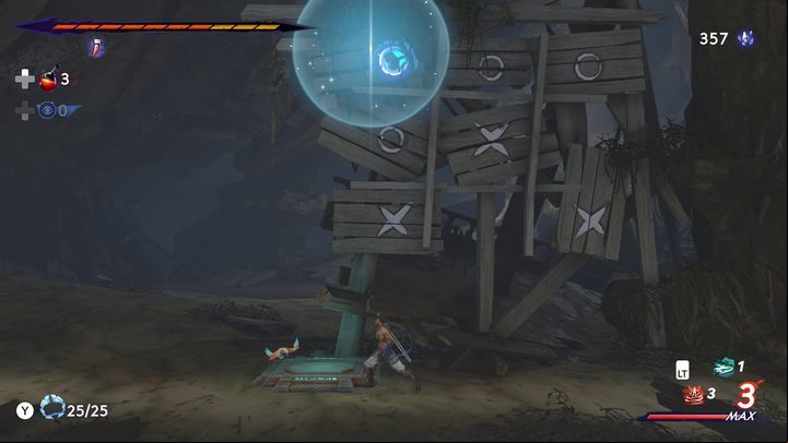 To solve the puzzle, you have to associate the chakram thrown by Sargon with the circle symbol - Prince of Persia The Lost Crown: How to solve the Tic-Tac-Toe puzzle? - FAQ - Prince of Persia The Lost Crown Guide