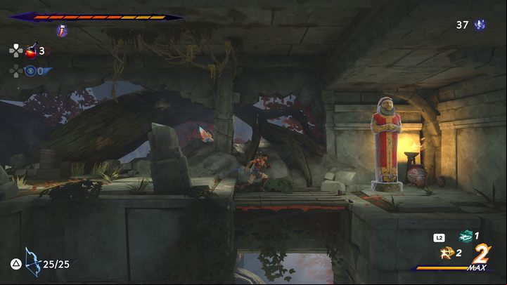 The first one is located above the main room - Prince of Persia The Lost Crown: How to solve the statues puzzle? - FAQ - Prince of Persia The Lost Crown Guide
