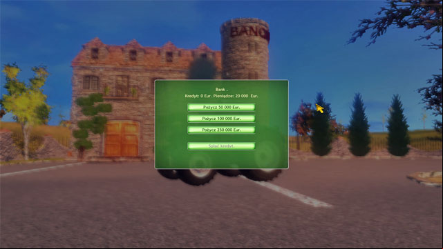 There are three amounts that you can choose from at the bank. - General information - Farm development - Professional Farmer 2014 - Game Guide and Walkthrough