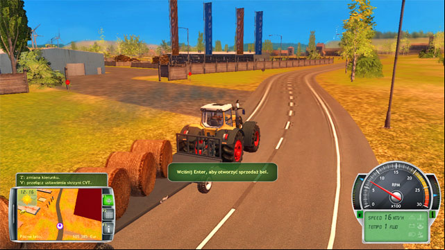 To sell the bales, you do not even have to drive to the collection point's area. - Field works at a larger scale - Farm development - Professional Farmer 2014 - Game Guide and Walkthrough