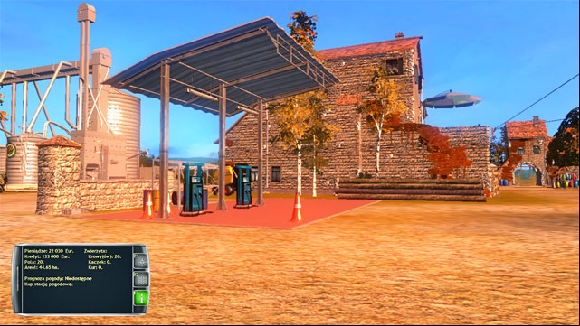 On your farm, you have your own petrol station, i.e. dispensers for refueling your vehicles . - Farm buildings - Elements of the game - Professional Farmer 2014 - Game Guide and Walkthrough