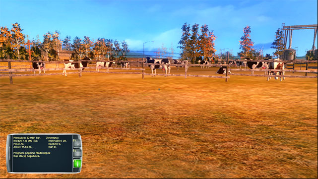 At the brink of the farm, there is a cow pen. - Farm buildings - Elements of the game - Professional Farmer 2014 - Game Guide and Walkthrough