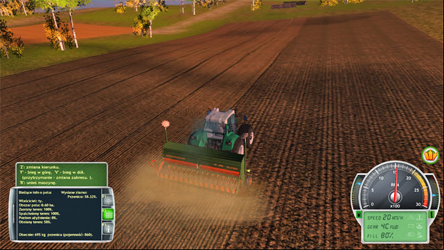 Just like with the previous activities, start sowing wheat from the field's edge.. - Getting acquainted with the farm and first works - The Career Mode - Professional Farmer 2014 - Game Guide and Walkthrough