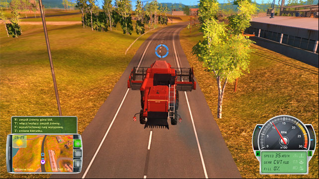 Watch out for the other vehicles and take the harvester to the farm. - Getting acquainted with the farm and first works - The Career Mode - Professional Farmer 2014 - Game Guide and Walkthrough