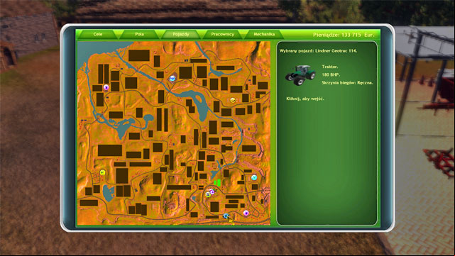 Use this menu and enter the tractor, simply by clicking on its icon. - Getting acquainted with the farm and first works - The Career Mode - Professional Farmer 2014 - Game Guide and Walkthrough