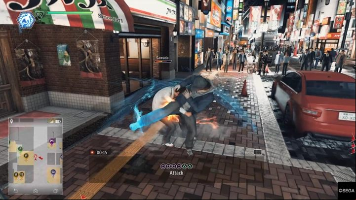 After the cut-scenes, you will take control of the main character - Takayuki Yagami - Prologue | Judgment Walkthrough - The main storyline - Judgment Guide