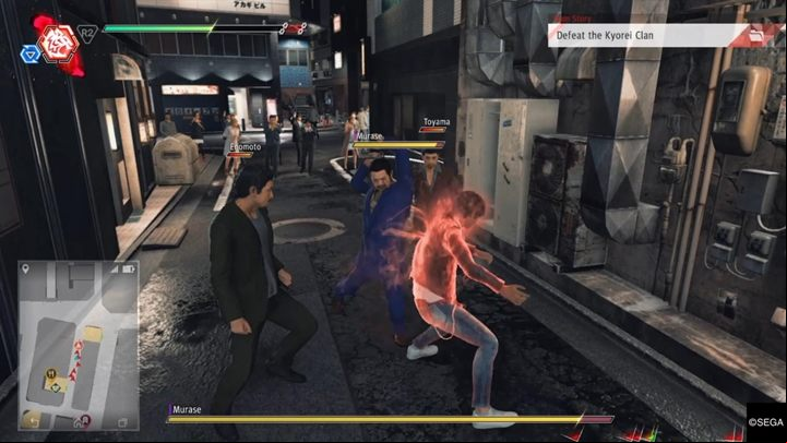 You have to defeat Murase and his thugs - Chapter 1 Three Blind Mice | Judgment Walkthrough - The main storyline - Judgment Guide
