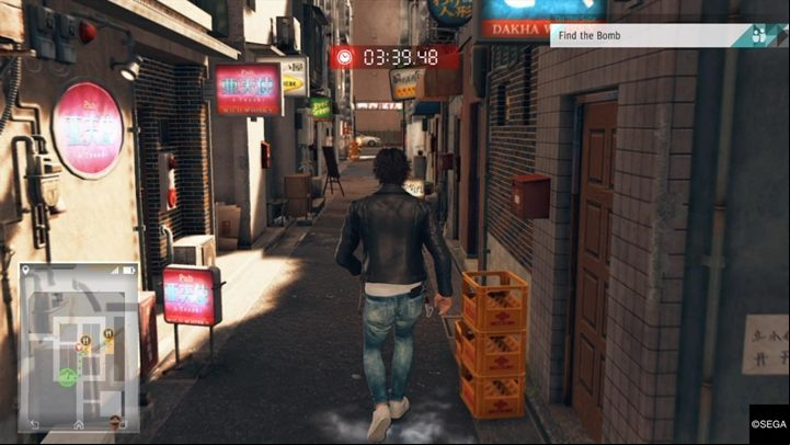 Go to the place shown in the picture above (Earth Angel in Champion District) - Kamurocho Streets | Judgment side cases walkthrough - Side cases - Judgment Guide