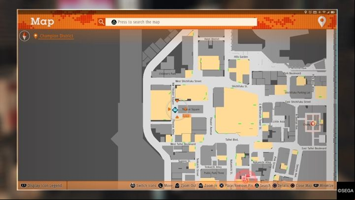 Description: Youll run into a man dressed as a mascot twice - Kamurocho Streets | Judgment side cases walkthrough - Side cases - Judgment Guide