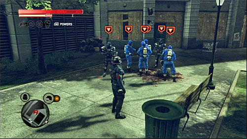 You can find the squad between skyscrapers - Yellow Zone - p. 2 | Secrets - Secrets - Prototype 2 Game Guide