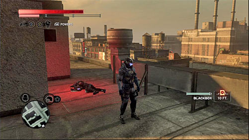 You can find the body on the buildings rooftop - Green Zone - p. 1 | Secrets - Secrets - Prototype 2 Game Guide