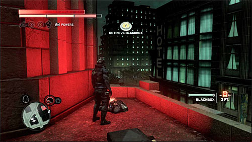 You can find the body on one of the buildings balconies - Green Zone - p. 1 | Secrets - Secrets - Prototype 2 Game Guide