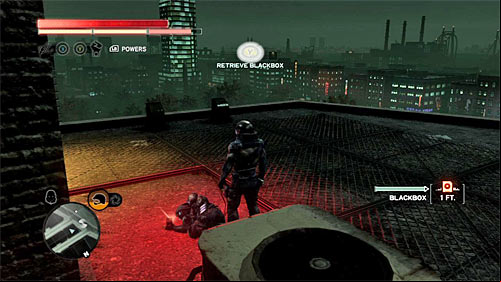 You can find the body on the buildings rooftop - Green Zone - p. 1 | Secrets - Secrets - Prototype 2 Game Guide