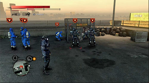 You can find the squad near the cage where infected are kept, near the water - Green Zone - p. 2 | Secrets - Secrets - Prototype 2 Game Guide