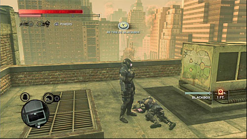 You can find the body on the buildings rooftop - Red Zone - p. 1 | Secrets - Secrets - Prototype 2 Game Guide
