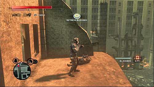 You can find the body on one of the small balconies in ruins - Red Zone - p. 1 | Secrets - Secrets - Prototype 2 Game Guide