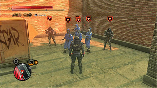 You can find the squad on one of the lower parts of the buildings rooftop - Red Zone - p. 2 | Secrets - Secrets - Prototype 2 Game Guide