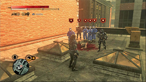 You can find the squad on one of the lower parts of the buildings rooftop - Red Zone - p. 2 | Secrets - Secrets - Prototype 2 Game Guide