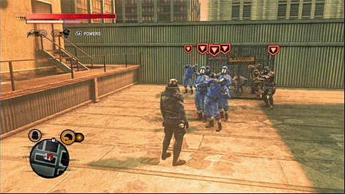 You can find the squad on buildings rooftop, near the cage where infected are kept - Red Zone - p. 2 | Secrets - Secrets - Prototype 2 Game Guide