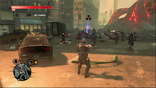 You can find the lair in the middle of the street - Red Zone - p. 2 | Secrets - Secrets - Prototype 2 Game Guide