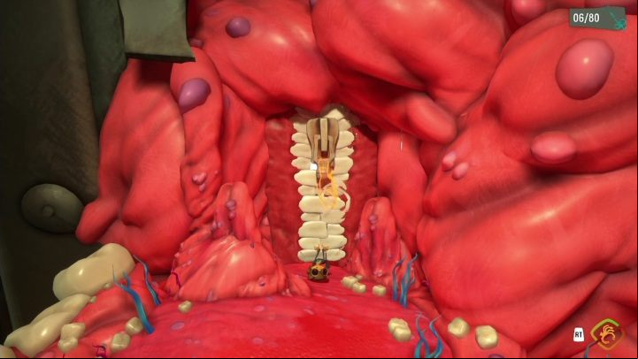 You'll see a zipper, which is located in the part of the cheek - Psychonauts 2: Lobotos Labyrinth - walkthrough - Walkthrough - Psychonauts 2 Guide