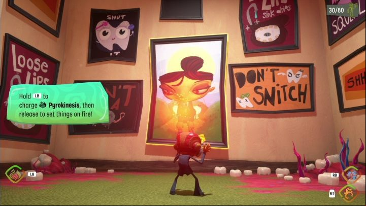 Once you do so, you will learn that she is standing in a painting - Psychonauts 2: Lobotos Labyrinth - walkthrough - Walkthrough - Psychonauts 2 Guide