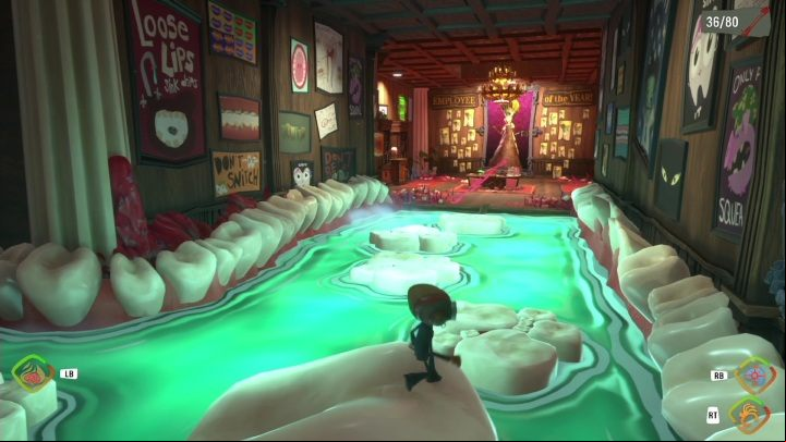 A short way across the water is ahead of you - Psychonauts 2: Lobotos Labyrinth - walkthrough - Walkthrough - Psychonauts 2 Guide